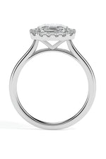 Lolita Solitaire Halo Emerald Ring-Dileti