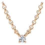 Solitaire Necklace - Round 2.5mm