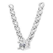 Solitaire Necklace - Round 2.5mm