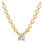 Solitaire Necklace - Round 2.5mm