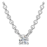 Solitaire Necklace - Round 3mm