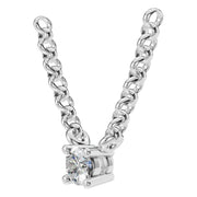 Solitaire Necklace - Round 3mm