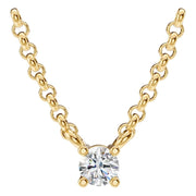 Solitaire Necklace - Round 3mm