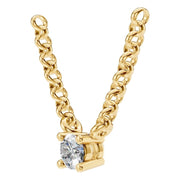 Solitaire Necklace - Round 3mm