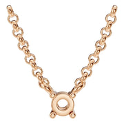 Solitaire Necklace - Round 3mm