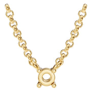 Solitaire Necklace - Round 3mm