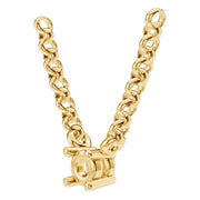 Solitaire Necklace - Round 3mm