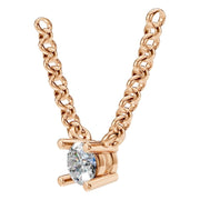 Solitaire Necklace - Round 3.50-3.75mm