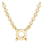 Solitaire Necklace - Round 4.00-4.50mm