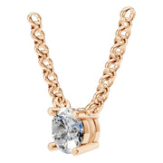 Solitaire Necklace - Round 4.75-5.00mm