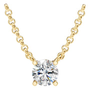 Solitaire Necklace - Round 4.75-5.00mm