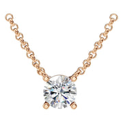 Solitaire Necklace - Round 5.5mm