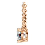 Solitaire Necklace - Round 5.5mm