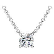 Solitaire Necklace - Round 5.5mm