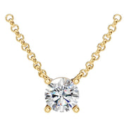 Solitaire Necklace - Round 5.5mm