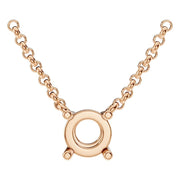 Solitaire Necklace - Round 5.5mm