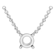 Solitaire Necklace - Round 5.5mm