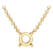 Solitaire Necklace - Round 5.5mm