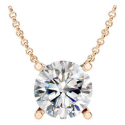 Solitaire Necklace - Round 10.1mm