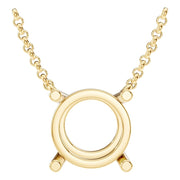 Solitaire Necklace - Round 10.1mm