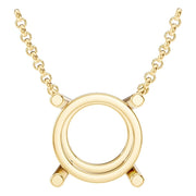 Solitaire Necklace - Round 11.1mm