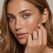 Pave Cushion Ring