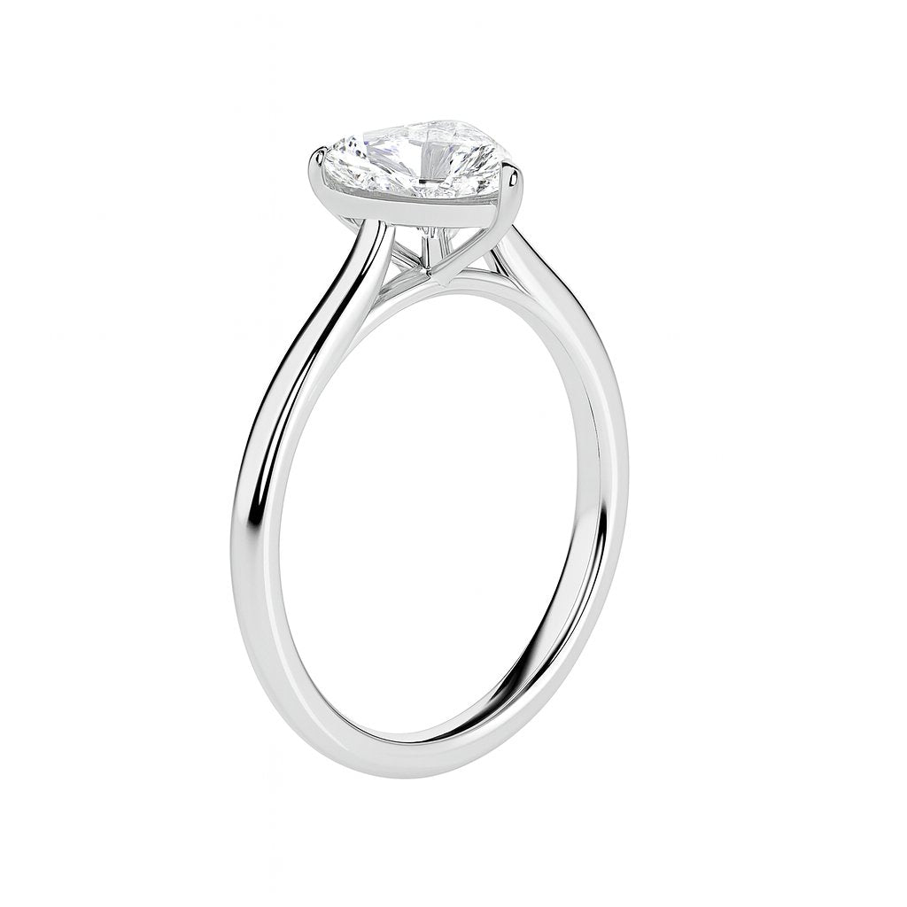 Olfea Solitaire Heart Ring