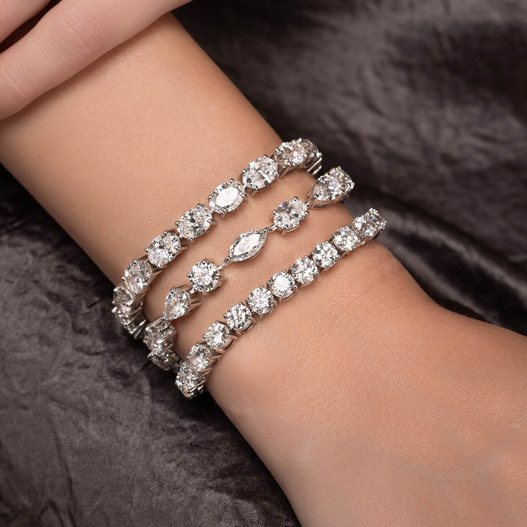 Oval Tennis Bracelet-Dileti
