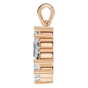 Multi Stone Pendant - Round 2mm