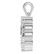 Multi Stone Pendant - Round 2mm