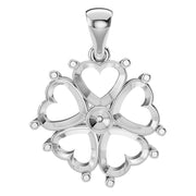 Multi Stone Pendant - Round 2mm