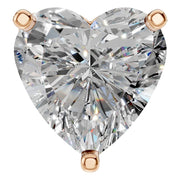 Solitaire Pendant - Heart 7mm