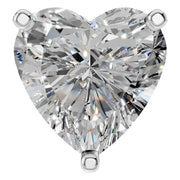 Solitaire Pendant - Heart 7mm