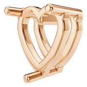 Solitaire Pendant - Heart 7mm