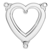 Solitaire Pendant - Heart 7mm