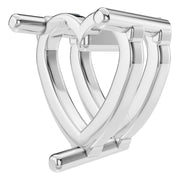 Solitaire Pendant - Heart 7mm
