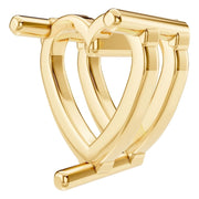 Solitaire Pendant - Heart 7mm
