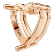 Solitaire Pendant - Heart 7.5mm