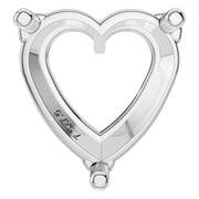 Solitaire Pendant - Heart 7.5mm