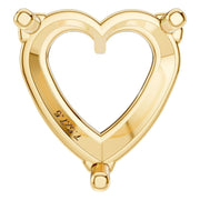 Solitaire Pendant - Heart 7.5mm