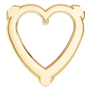 Solitaire Pendant - Heart 7.5mm