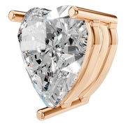 Solitaire Pendant - Heart 8.5mm