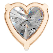 Solitaire Pendant - Heart 8.5mm