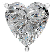 Solitaire Pendant - Heart 8.5mm