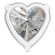 Solitaire Pendant - Heart 8.5mm