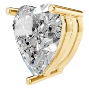 Solitaire Pendant - Heart 8.5mm