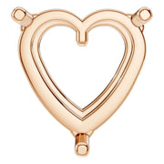 Solitaire Pendant - Heart 8.5mm