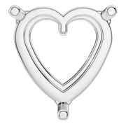 Solitaire Pendant - Heart 8.5mm
