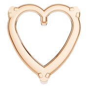 Solitaire Pendant - Heart 9mm
