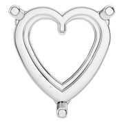 Solitaire Pendant - Heart 9mm